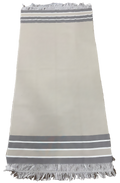 Fouta rayée, serviette de plage - 100% coton