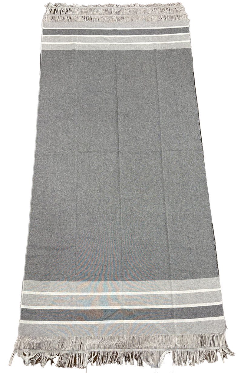 Fouta rayée, serviette de plage - 100% coton