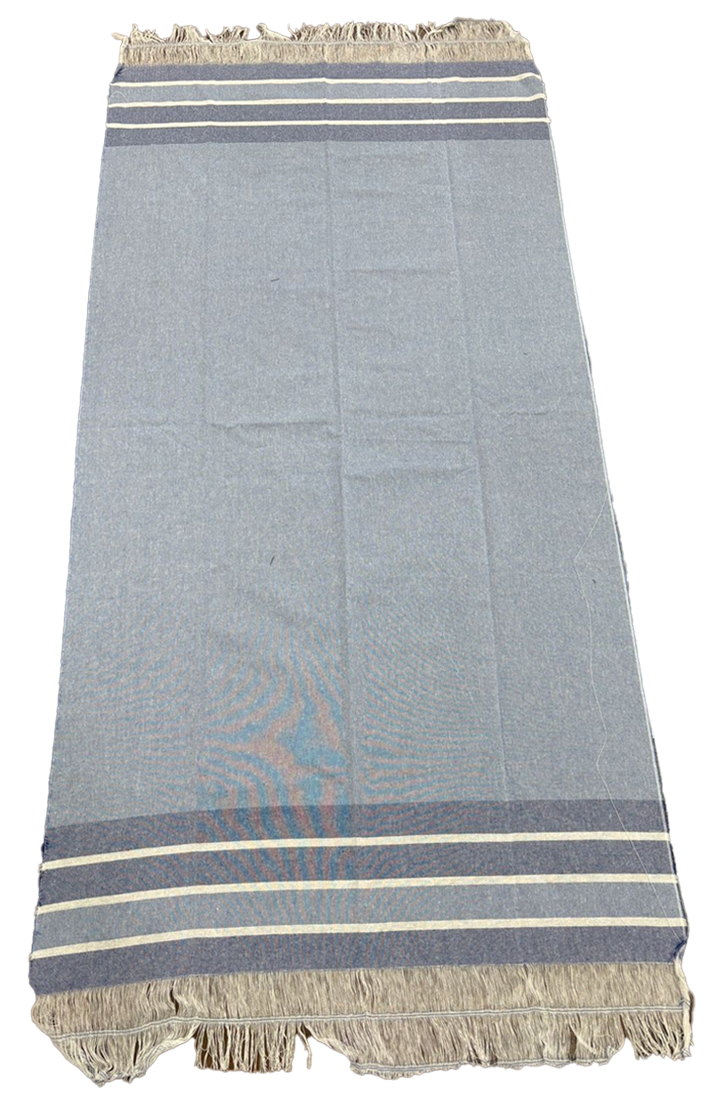 Fouta rayée, serviette de plage - 100% coton