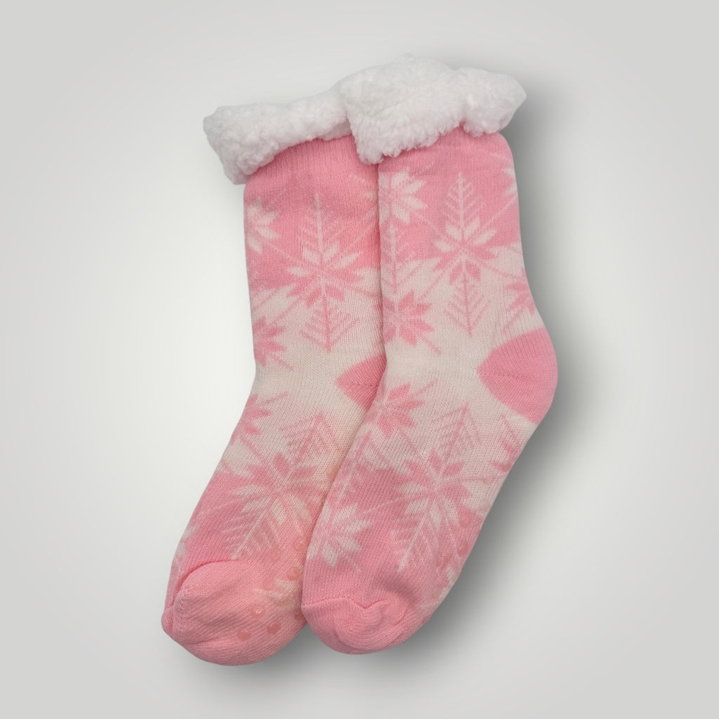 Chaussettes cocooning Etoile des Neiges / Rose pâle T36/41