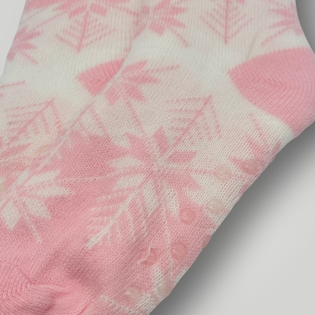 Chaussettes cocooning Etoile des Neiges / Rose pâle T36/41