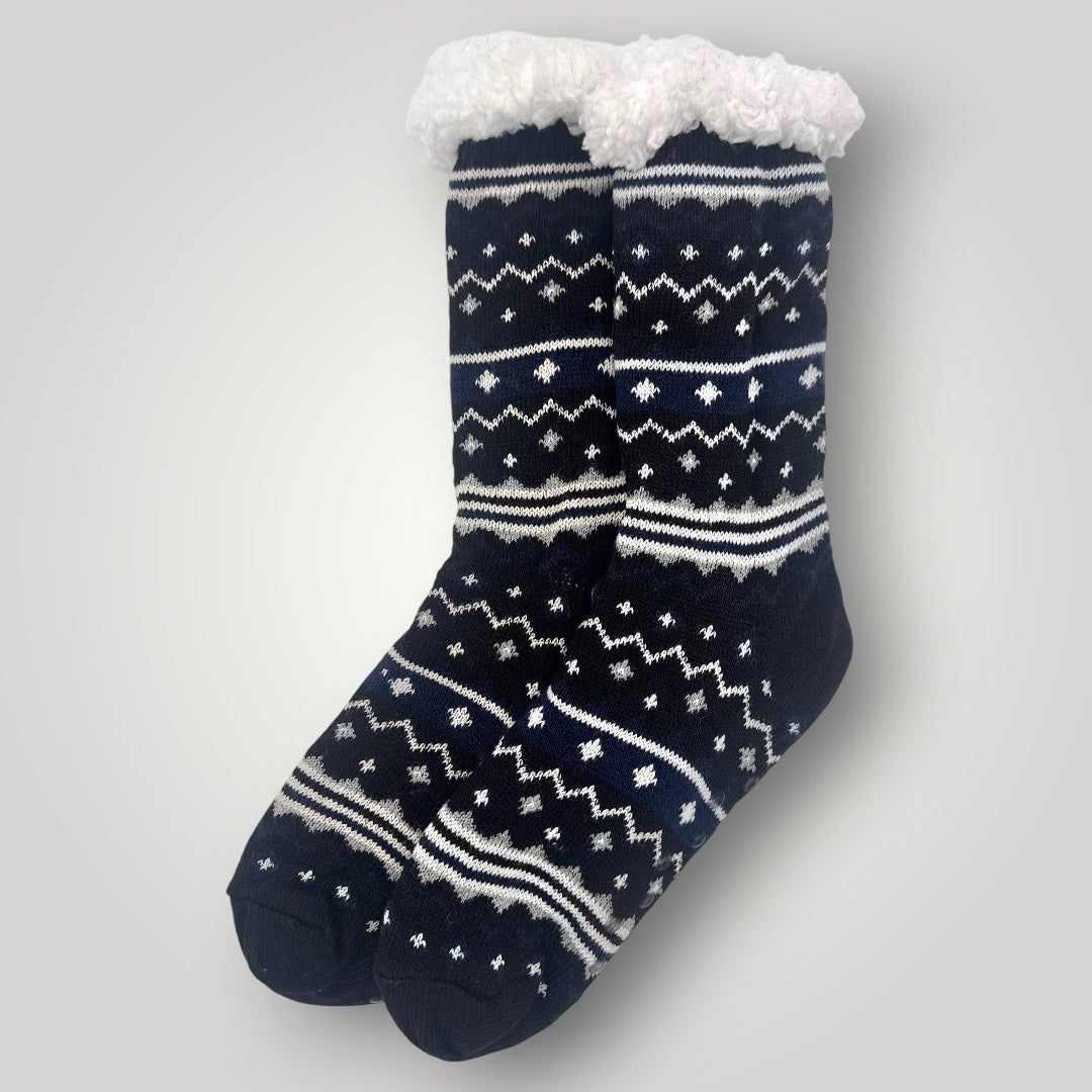 Chaussettes cocooning Jacquard/Noir T41/46