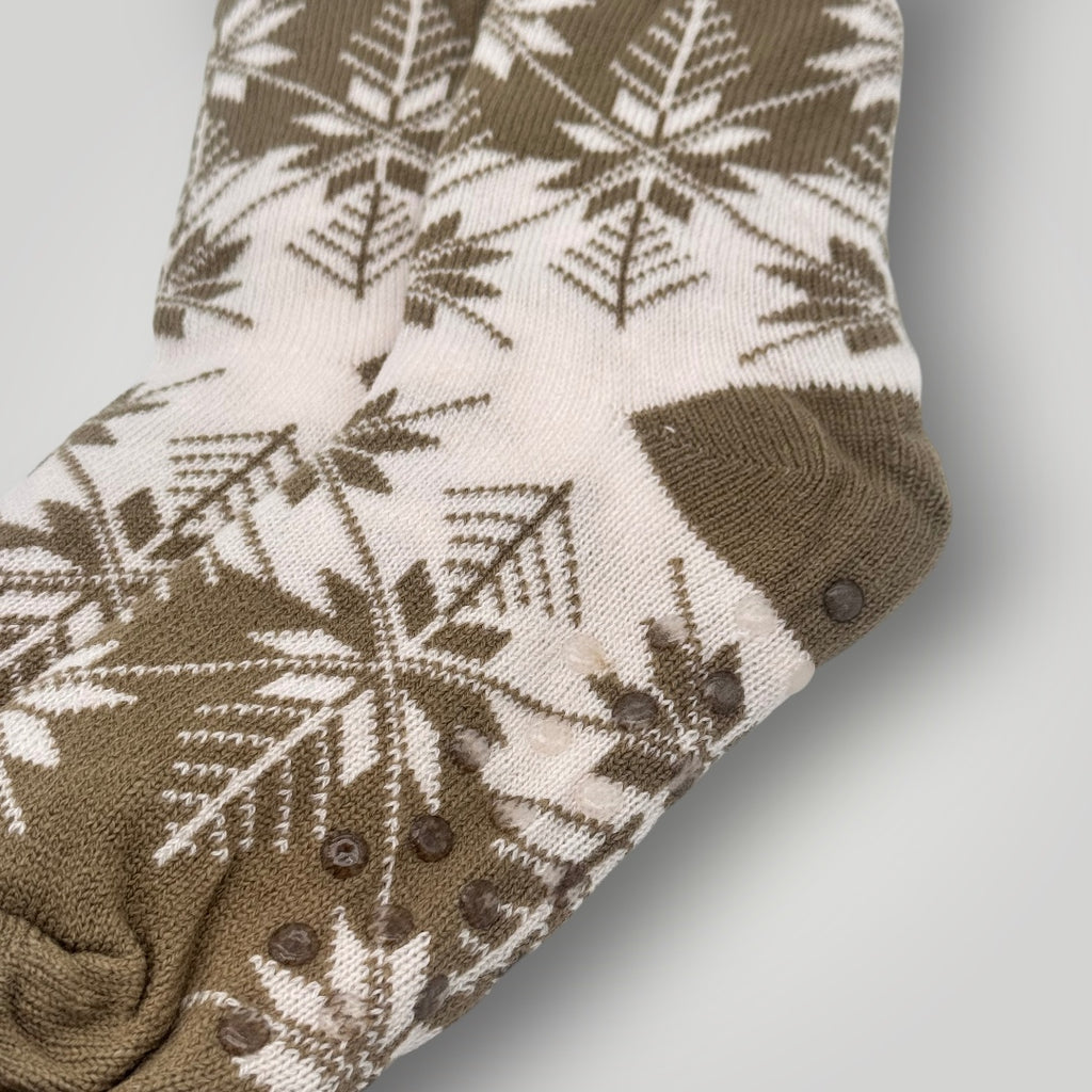 Chaussettes cocooning Etoile des Neiges / Kaki T36/41