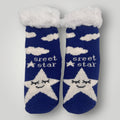 Chaussettes cocooning Etoiles et Nuages / Bleu T30/35
