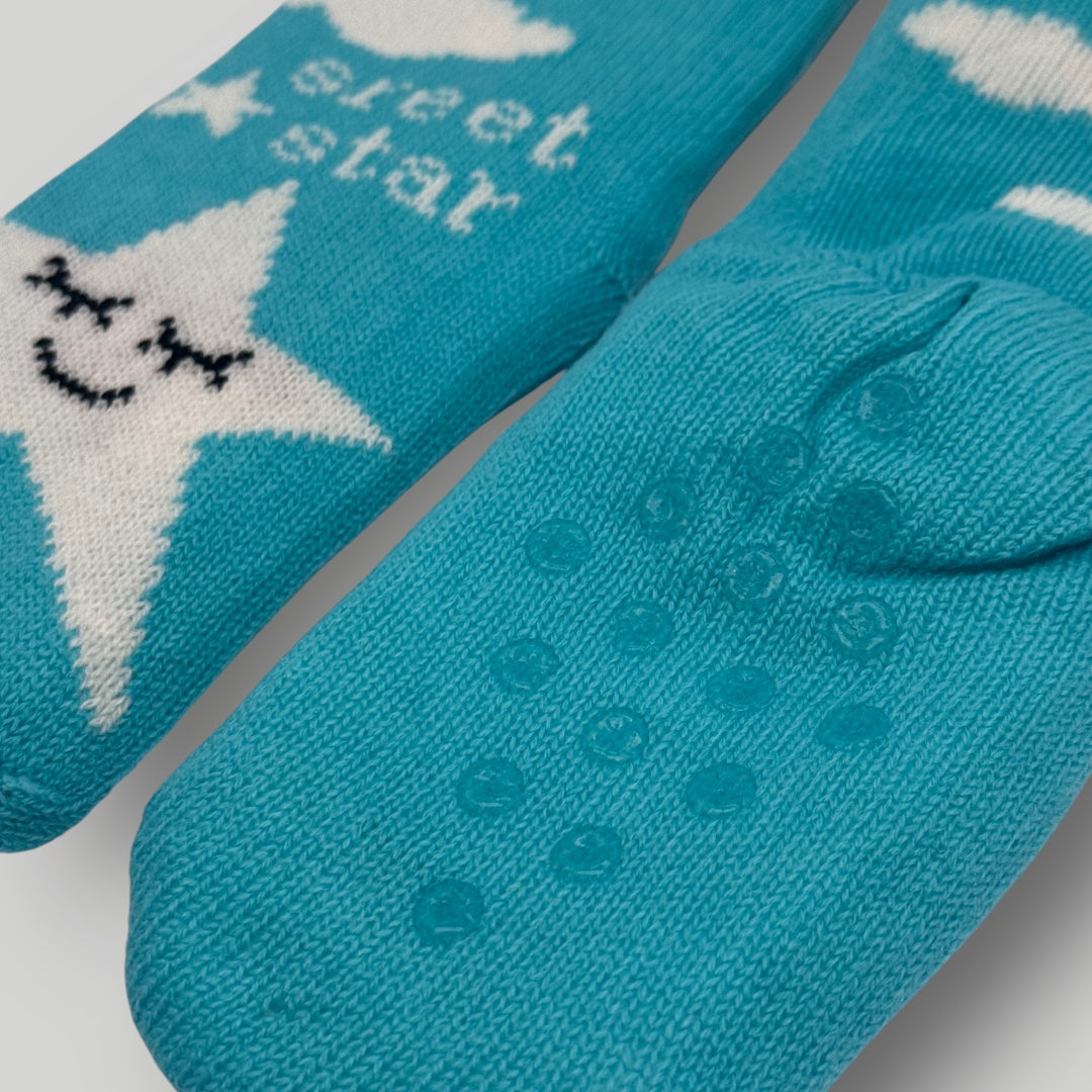 Chaussettes cocooning Etoiles et Nuages / Vert T30/35