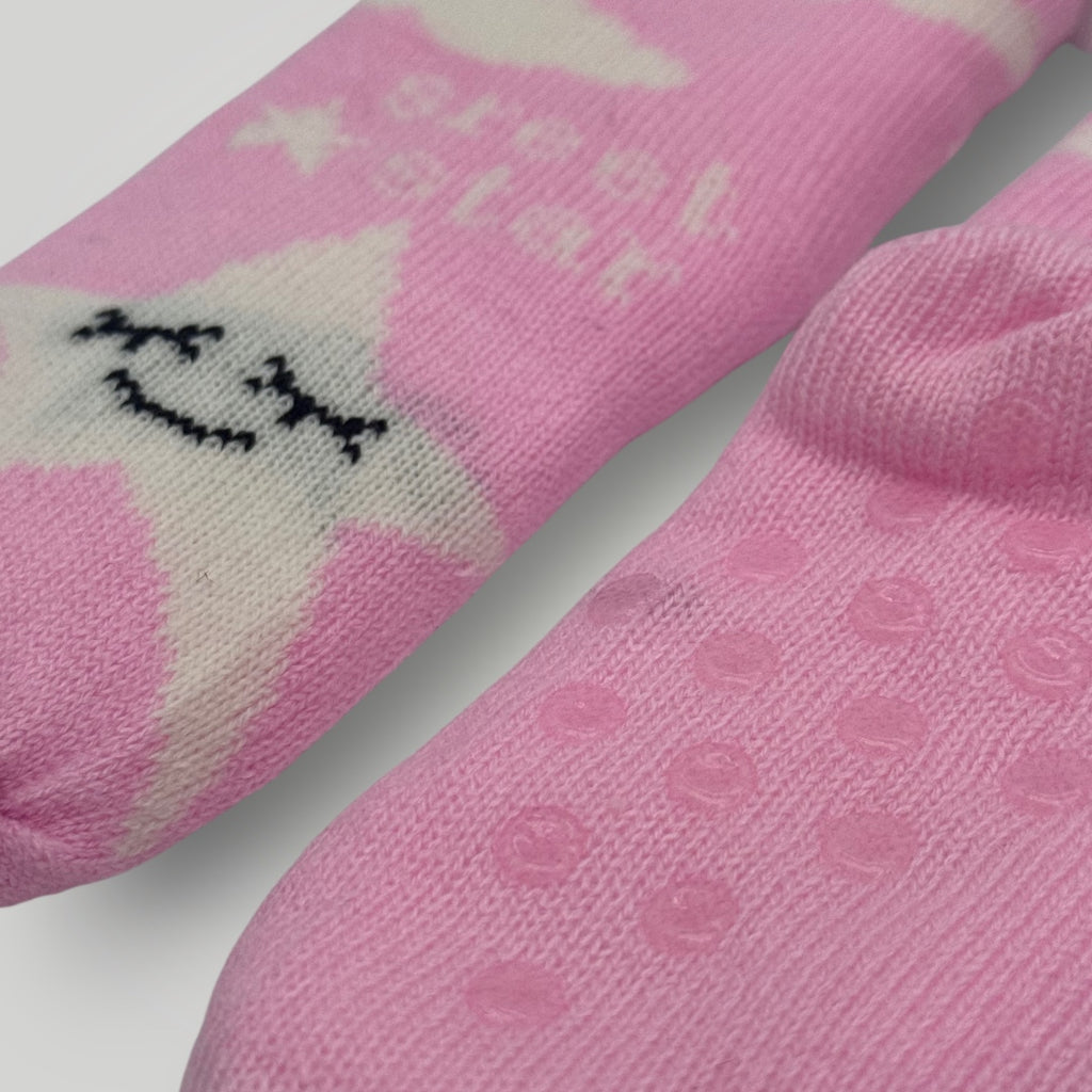 Chaussettes cocooning Etoiles et Nuages / Rose T30/35
