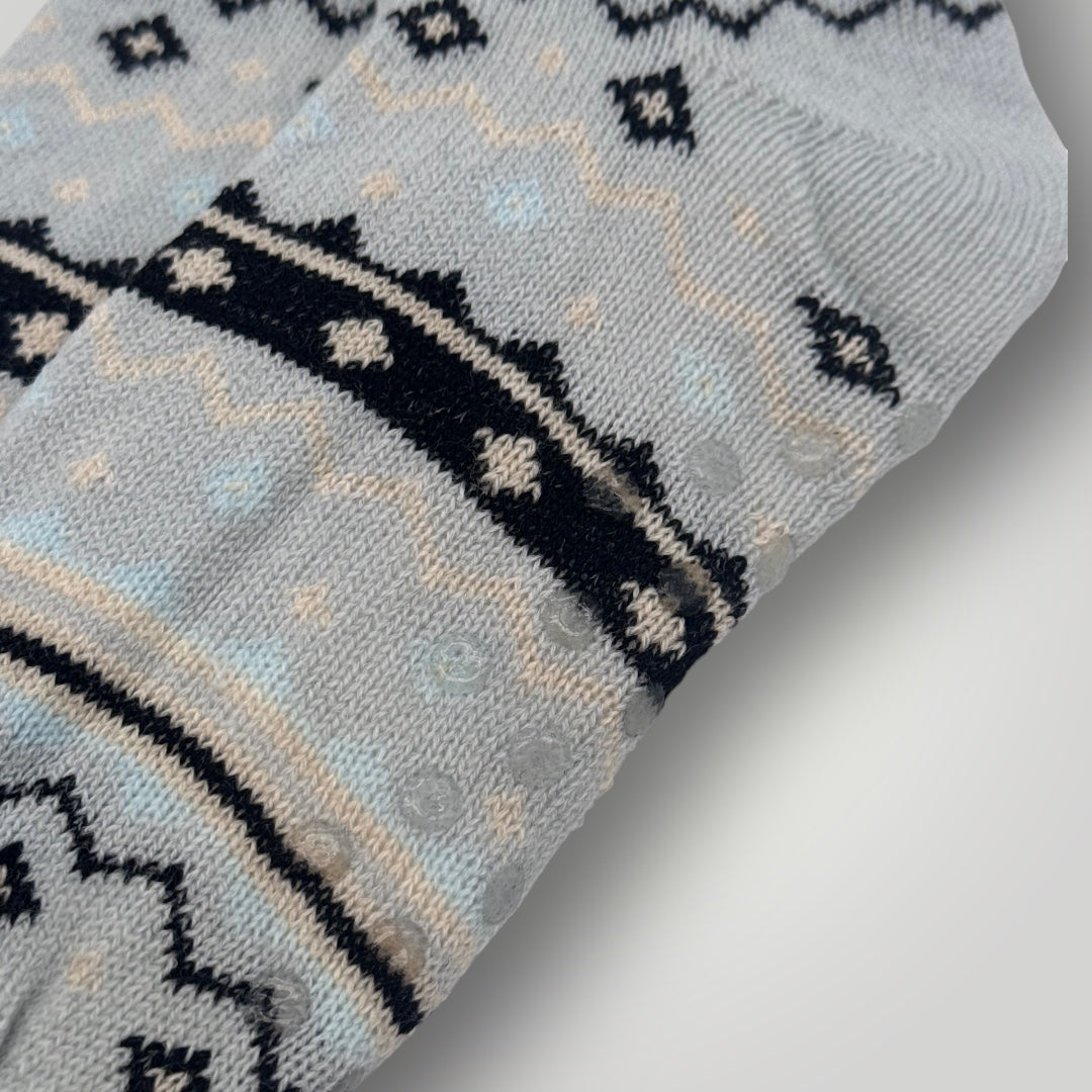 Chaussettes cocooning Jacquard/Bleu ciel T41/46