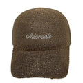 Casquette fantaisie pailletée - Broderie "Adorable" - Kaki