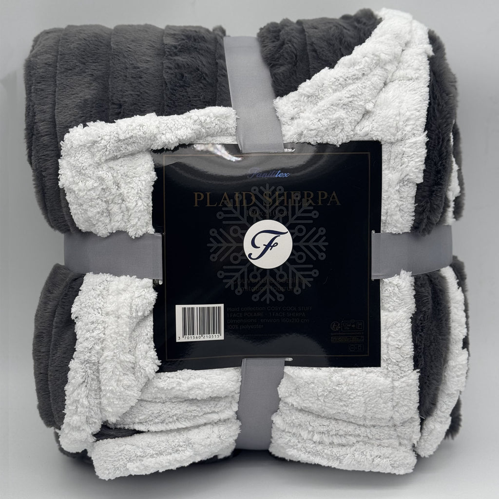 Plaid Sherpa Anthracite Ray