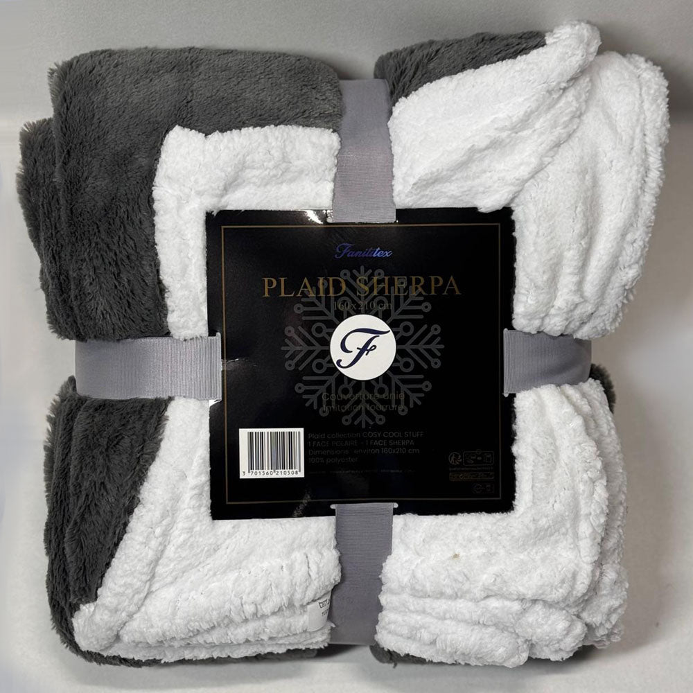 Plaid Sherpa Uni Anthracite