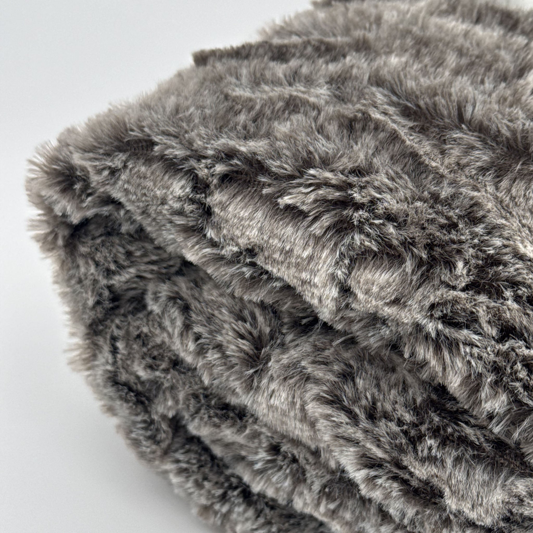 Plaid Sherpa Anthracite effet Peau de Bête