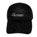 Casquette fantaisie pailletée - Broderie "Bichette" - Noir