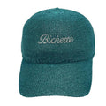 Casquette fantaisie pailletée - Broderie "Bichette" - Turquoise