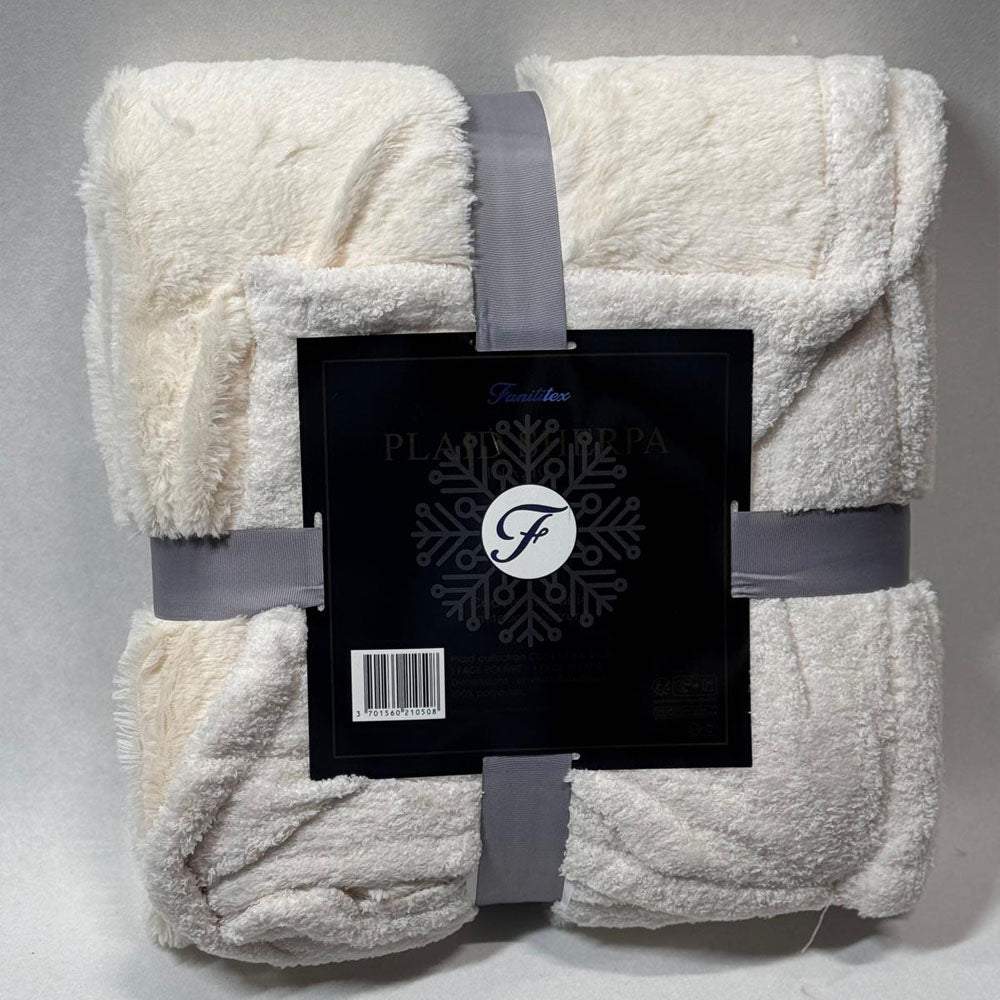 Plaid Sherpa Uni Ecru