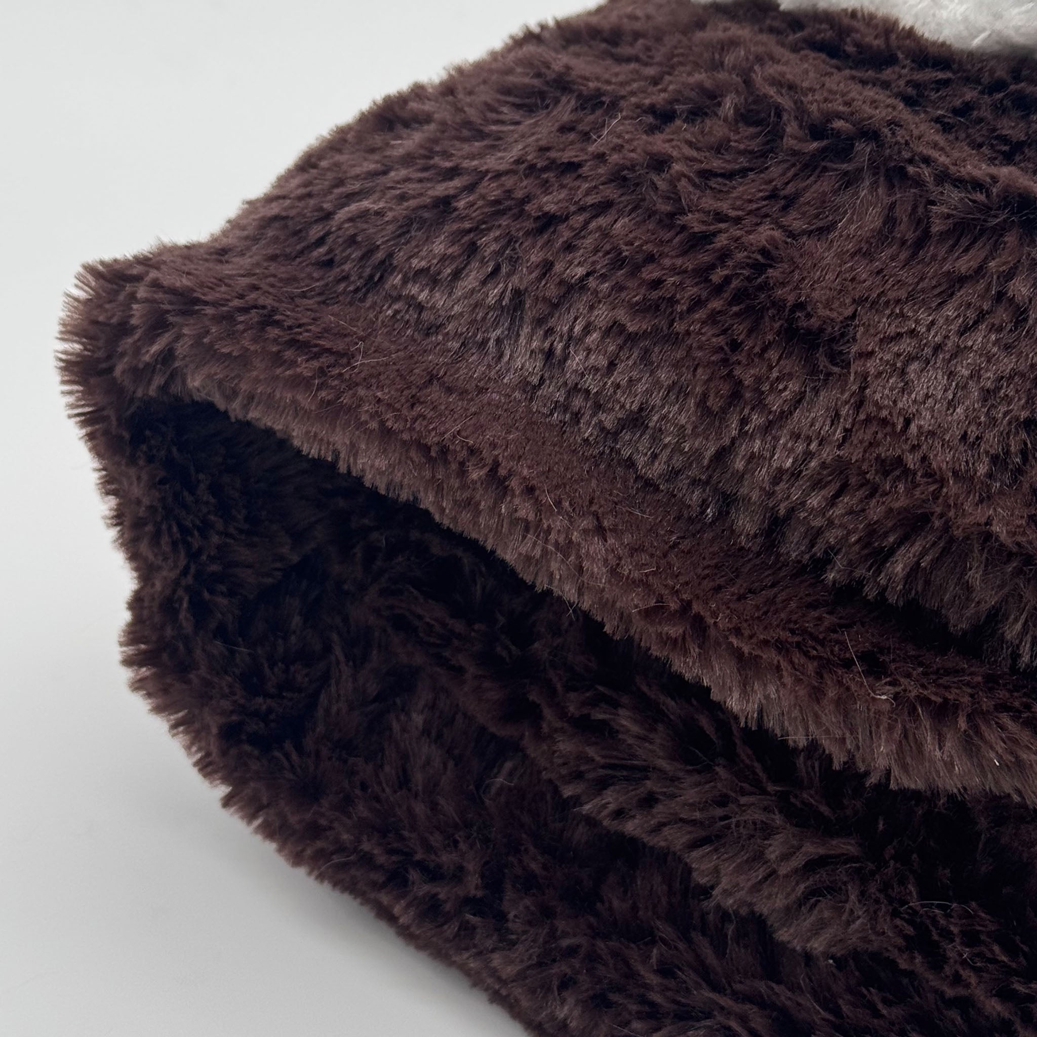 Plaid Sherpa Uni Marron foncé