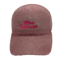 Casquette fantaisie pailletée - Broderie "Mère Veilleuse" - Rose
