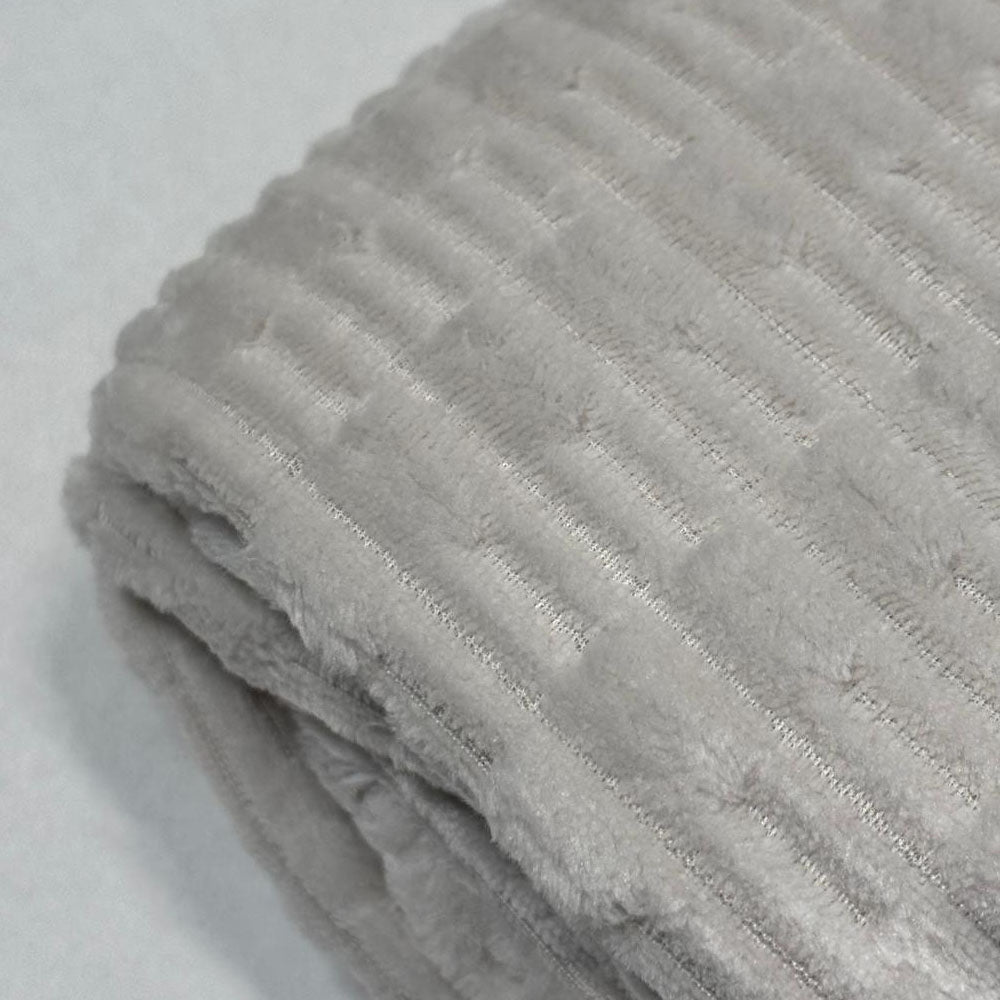 Plaid Polaire Blanc (tirets)