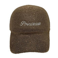 Casquette fantaisie pailletée - Broderie "Princesse" - Kaki