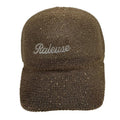 Casquette fantaisie pailletée - Broderie "Râleuse" - Kaki