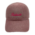 Casquette fantaisie pailletée - Broderie "Râleuse" - Rose