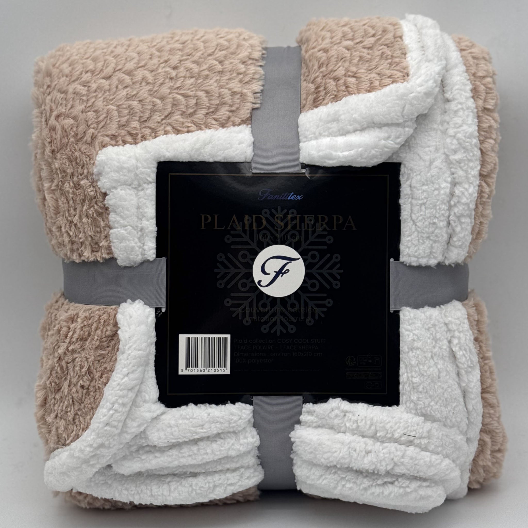 Plaid Sherpa Côtelé Saumon Cot