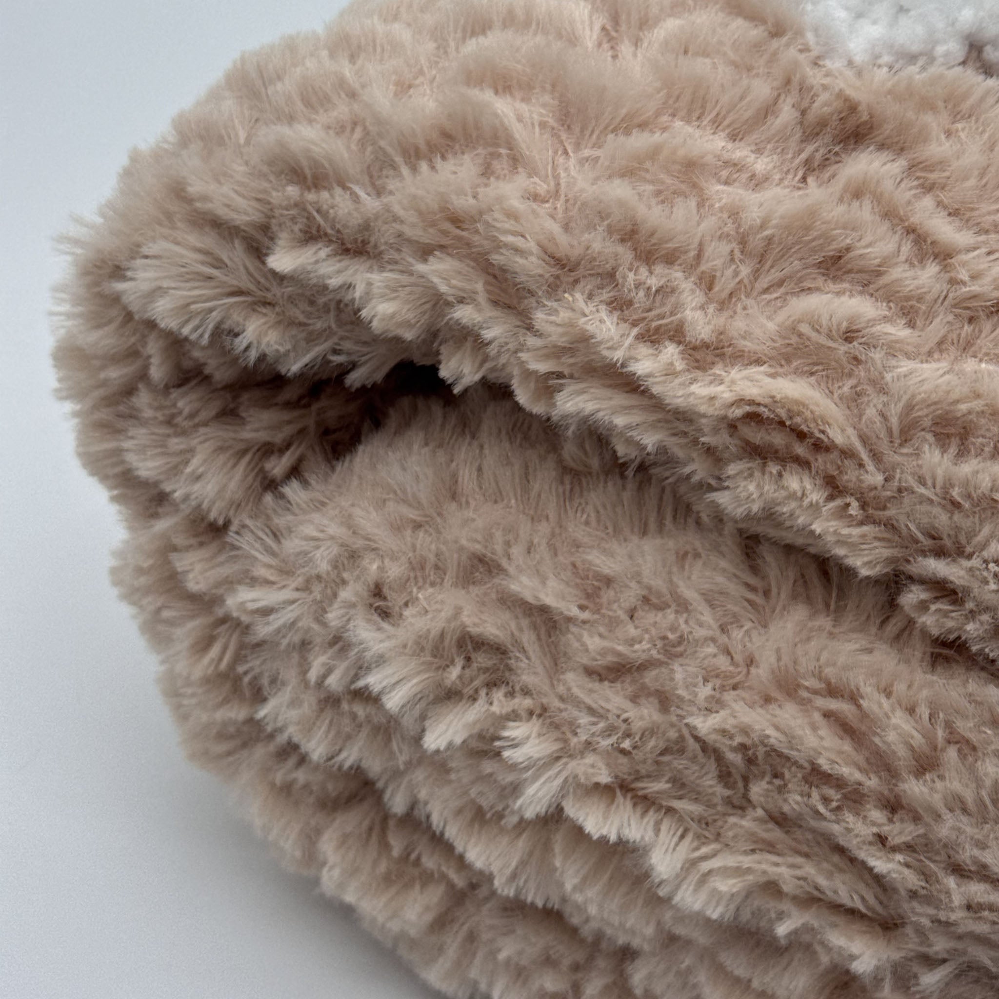 Plaid Sherpa Côtelé Saumon Cot