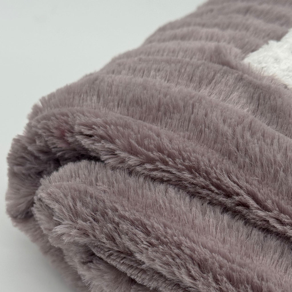 Plaid Sherpa Uni Taupe Ray